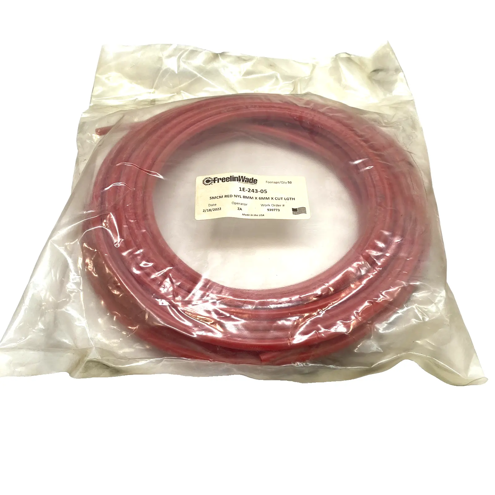 NEW FREELINWADE NYLON TUBING RED
