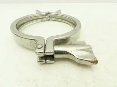 SCC 13MHHMQ-400 Sanitary Squeeze Clamp 4" Pipe With 4.8" Flange Lot of 4