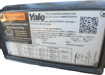 2022 YALE ERC050 Forklift | Liberty Machine Works LLC (2)