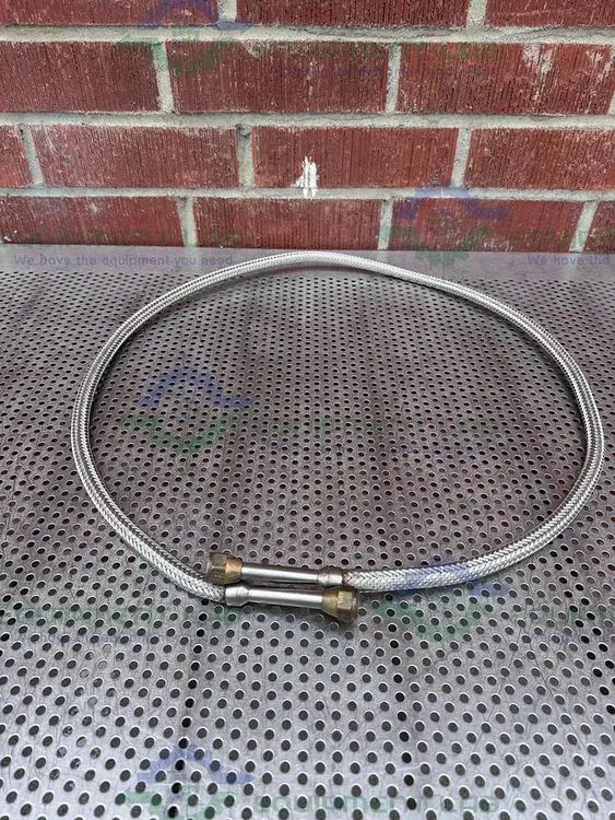 Used UNBRANDED STAINLESS STEEL BRAIDED HOSE 72" W/ 1" FEMALE THREADED FITTING Hoses | Equipment Lab #486701