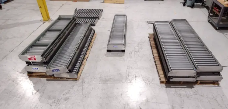 Used Hytrol Medium Duty Gravity Roller Conveyor LOT OF 95 FT Roller Conveyors Michigan US | Maverick Industrial Sales #1398692