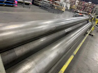 16' x .125" MONTGOMERY 4 ROLL MODEL 4R19710 HYDRAULIC POWER PLATE ROLL