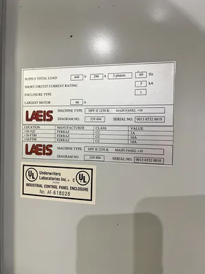 USED 2007 LAEIS LAEIS HPF II 1250 K PRESS