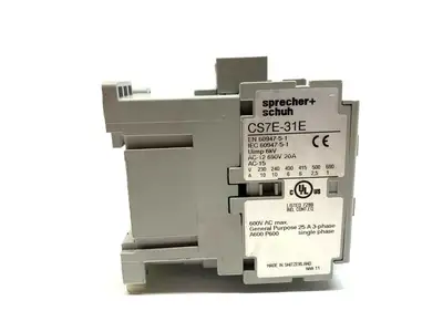 CS7E-31E-24E | Sprecher+Schuh  Standard Control Relay 4 Pole - Used