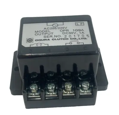 NEW OGURA CLUTCH OPR 109A CLUTCH RECTIFIER AC200/220V OPR109A