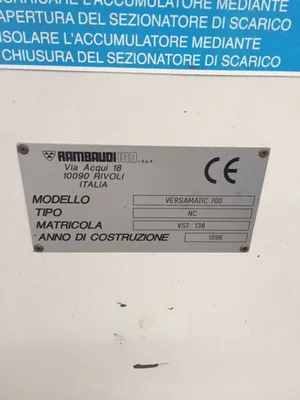 Used RAMBAUDI VERSAMATIC 750 Bed Type Mills IT | Gamba Macchine Srl #1282061