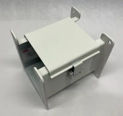 USED HOFFMAN NVENT HINGED COVER WIREWAY SECTION PAINTED WHITE