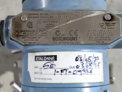 Used ROSEMOUNT 3051SMV5M12G3R2E12A1AC22K6 Misc Electrical & Power Parts British Columbia CA | Lenmark #836424