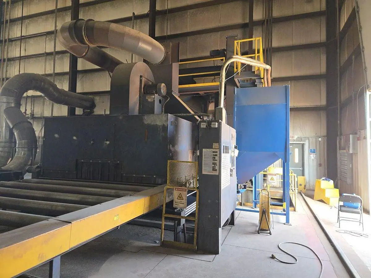 Used 2008 BLASTEC 10' PLATE Roller Conveyor Shot Blaster Pennsylvania US | Shot Blasting Equipment #1541094