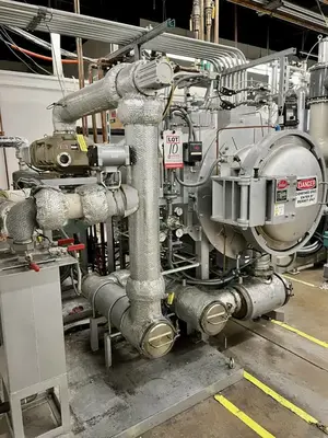 17-21/64" x 17-21/64" x 35-7/16" Tokai Konestsu #D-Wax-Kiln, ceramic degreasing vacuum sintering de-waxing furnace / kiln, 30 kW, 1292°F, panel heater, 2005