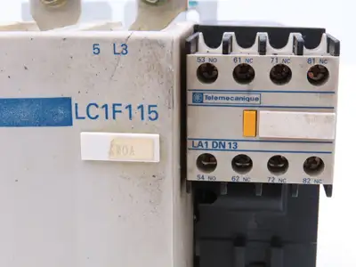 Telemecanique LC1F115 Motor Starter Contactor 80kW 250A 1000V 3 Pole 110V Coil