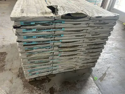 TAMKO Pallet of 72 Bundles of- Perforated Starter 105 lin. ft. Eave and Rake Roofing Starter Strip Shingles Retail Value of $3,453.84