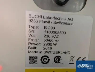 USED BUCHI Buchi Mini Spray Dryer, Model B-290