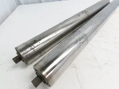 Hytrol 2-5/8" Snub Idler Roller 30" Hytrol Conveyor 27"BF 11/16" Hex Lot of 2