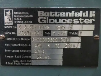 1999 GLOUCESTER 2000 SLA sheet line, Sheet Stacks | Mark One Machinery (14)