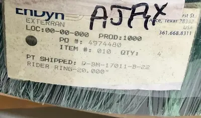Ajax 20” Rider Ring PN P-BM-17011-B-22