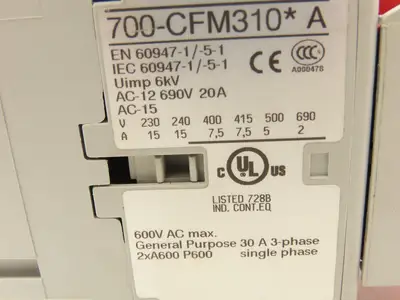 Allen Bradley 4 Pole Contactor Safety Control Relay 24VDC Coil Lot of 4