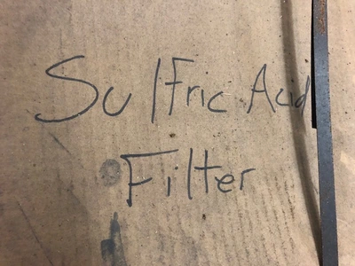 Sulphuric Acid Filter, New Storeroom Spare