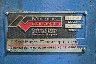 USED MACHINE CONCEPTS E02-04089-A001