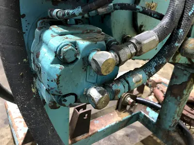 5" PIPE PECK-O-MATIC HYDRAULIC BUCK-ON / BREAK-OUT MACHINE FOR THREADED PIPE: STOCK #16528