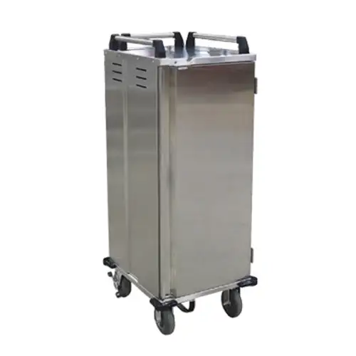 Alluserv ST1D2T16 Ambient Meal Delivery Cart W/ (16) Tray Capacity, Stainless