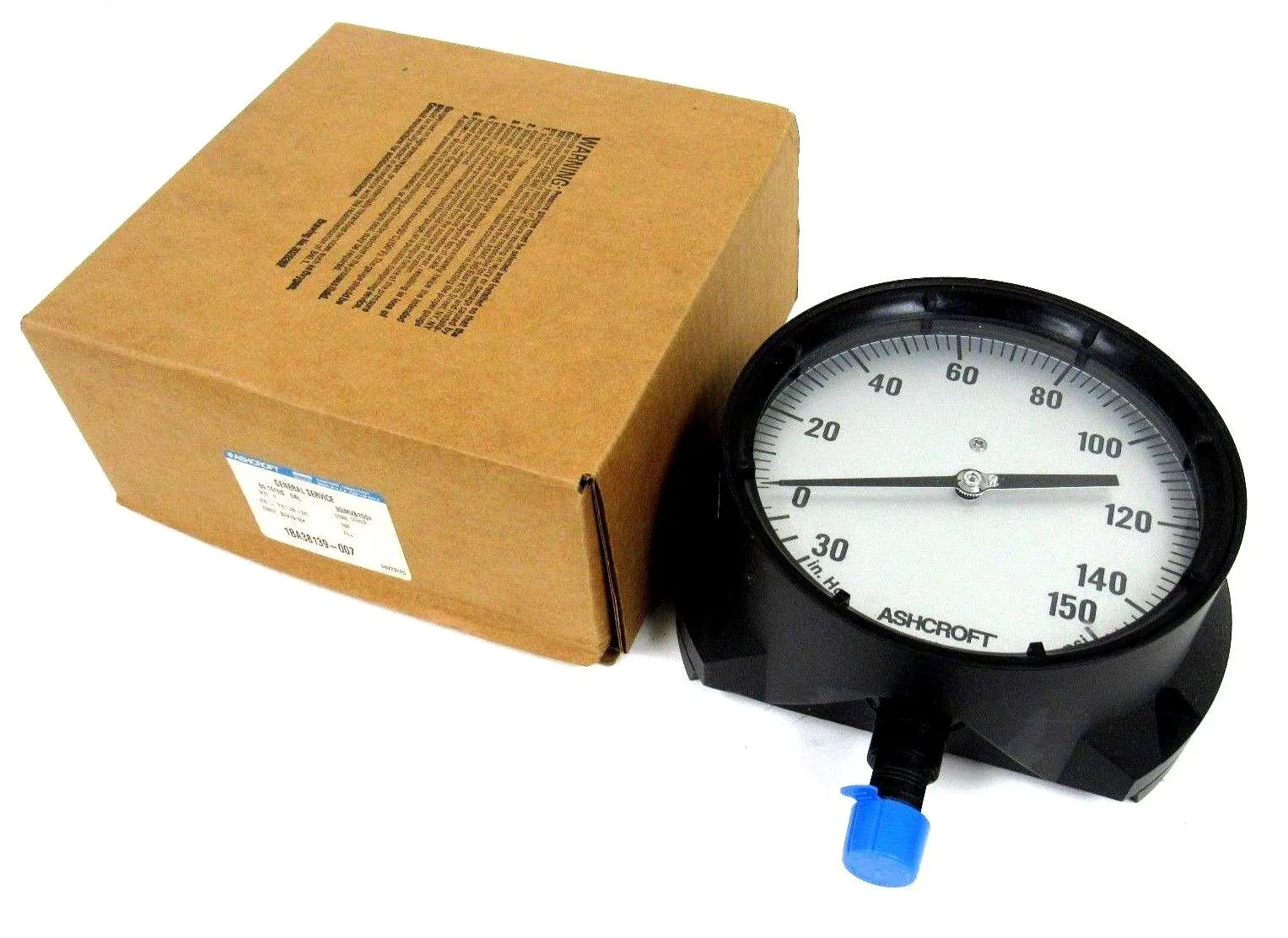 NEW ASHCROFT 1BA38139-007 PRESSURE GAUGE 60-1010S-04L 30IMV&150# 1BA38139007