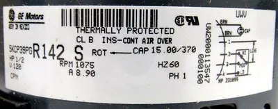 NEW GENERAL ELECTRIC 5KCP39PGR142S MOTOR 1/2HP 1075 RPM KCP39PGR142S