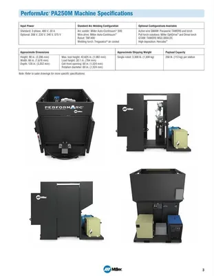 2019 MILLER PERFORM ARC PA 250M ROBOTIC WELDING | Machinery Network (14)