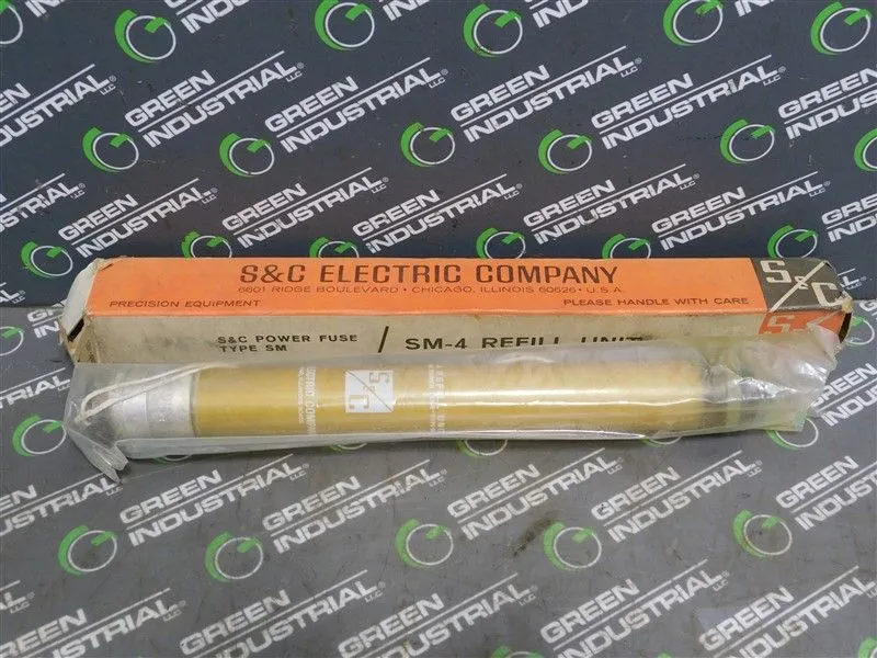 S&C 124100-R4 SM-4 Fuse Refill Unit 34.5kV Nom. 65E Amp New