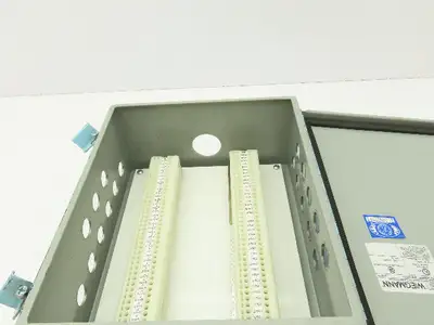 Wiegmann B121005CH Electrical Enclosure Box with 1492-H Terminal Blocks 12x10x5"