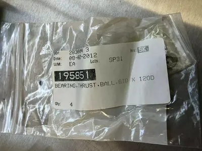 195851 BEARING, THRUST, BALL, 6ID x 120D (qty 7)
