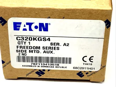 Eaton C320KGS4 Auxiliary Contact 2NO