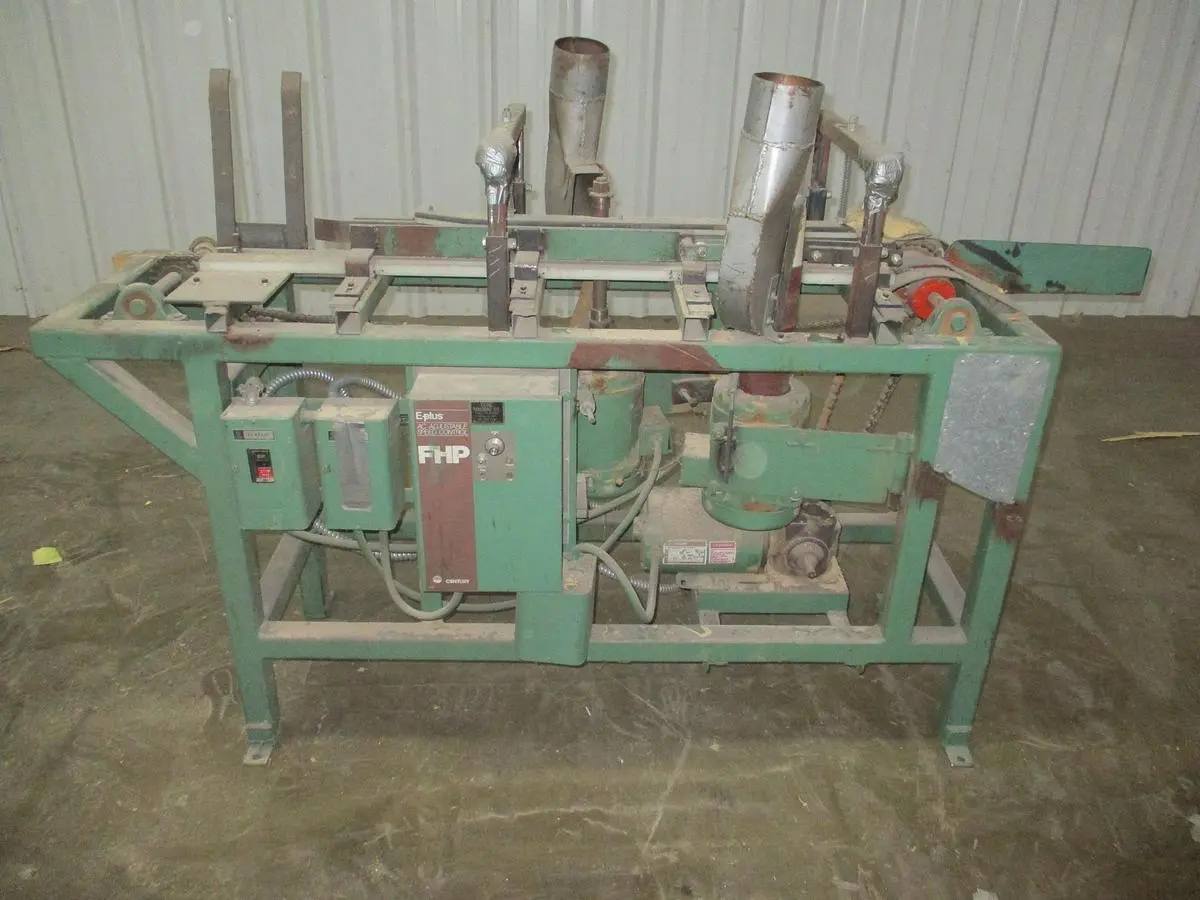 CLINE MACHINE DOUBLE-SIDED FEED-THRU "PUMP/PNEUMATIC SLEEVE" SMALL PARTS SANDER