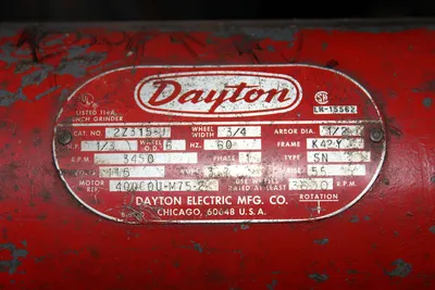 Dayton Pedestal Grinder 6" x 3/4"