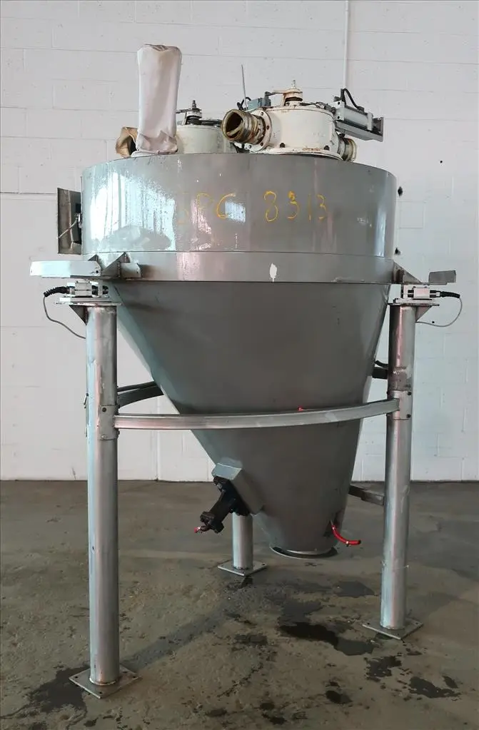 SPC8313  Bin Hopper Silo 45 cu.ft., bulk storage bin, Stainless Steel