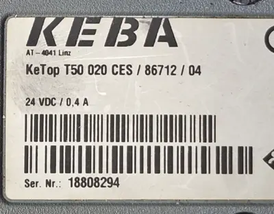 Keba Ketop T50 020 CES / 86712 / 04 teach pendant (BIN353)