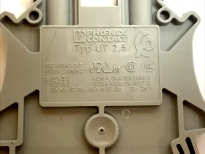 USED PHOENIX CONTACT TERMINAL BLOCK GREY LOT OF 11