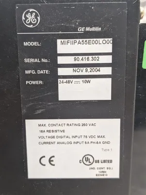 General Electric Multilin MIFIIPA55E00LO00 Feeder Management Relay Used