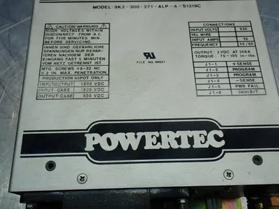 Used POWERTEC INC 9K2300271ALP4S1319C DC Power Supplies Ohio US | HGR 24 #1070196