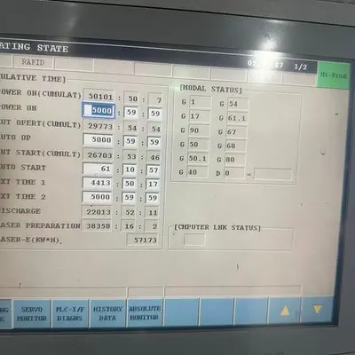 Mitsubishi 4000 Watt CO2 CNC Laser Model 3015 LVP-Plus