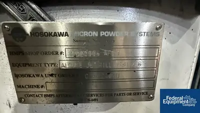USED Hosokawa Hosokawa Alpine Fluidised Bed Opposted Jet Mill, Model 630 AFG 1