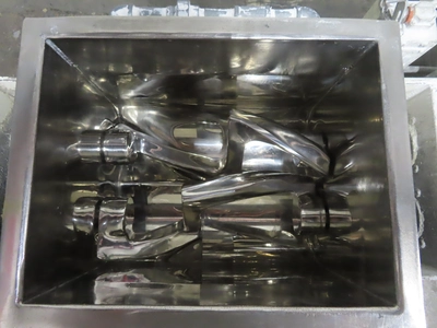 used 5 gallon Double Arm Sigma Blade Mixer, stainless steel, jacketed, 5 hp.