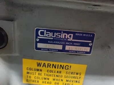 USED CLAUSING 1685
