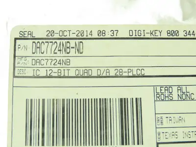 Texas Instruments DAC7724NB DAC7724NB Digital to Analog Converters DAC Lot of 2