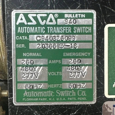 NEW ASCO C940326099