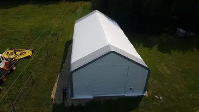 NEW 30X60X20 DOUBLE TRUSS STORAGE BUILDING