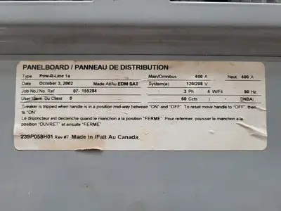 Used EATON POW-R-LINE 1A Switchgears British Columbia CA | Lenmark #1427797
