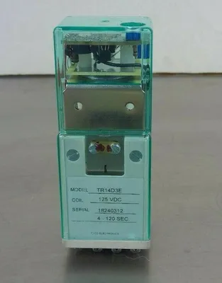 Tyco Electronics TR14D3E 125VDC 4-120 Sec Time Delay Relay 4C