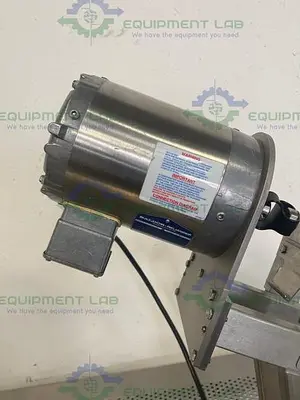 USED SCHAEFER TECHNOLOGIES CP-4200 CAPSULE POLISHER W/ BALDOR VSWDM3538 MOTOR