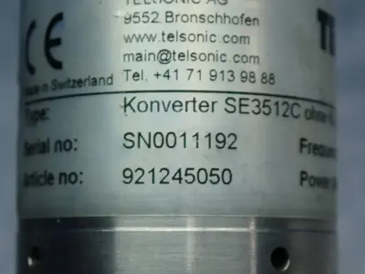 USED TELSONIC ULTRASONICS 921245010